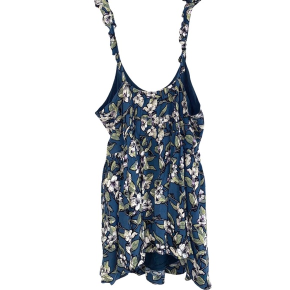 NWOT FREE PEOPLE Dear You Teal Green Floral Mini Dress Size Medium - Picture 12 of 14